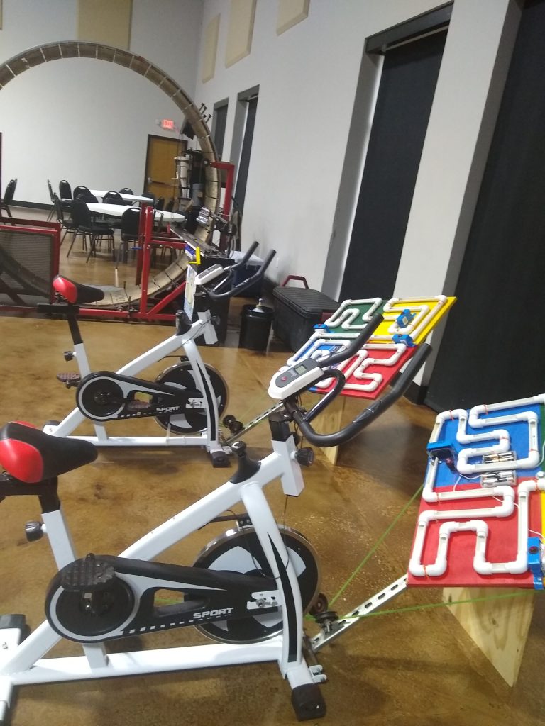 Bike powered maze challenge - Maker Faire Pensacola 2024
