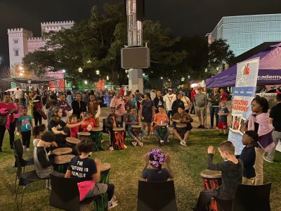 Kids' Orchestra Drum Circle - Maker Faire Baton Rouge 2024