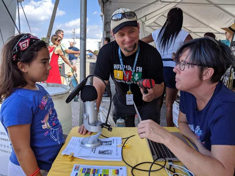 Podcasting & Broadcasting with Forward Radio 106.5fm WFMP Louisville - Maker Faire Louisville
