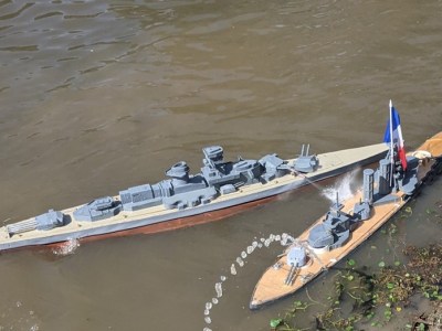 Radio Controlled Model Warship Combat - Maker Faire NoVa 2024