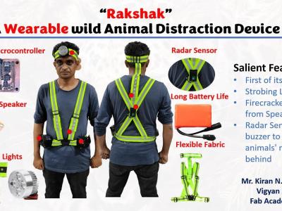 Rakshak: A wearable wild animal distraction device - Maker Faire rome 2024