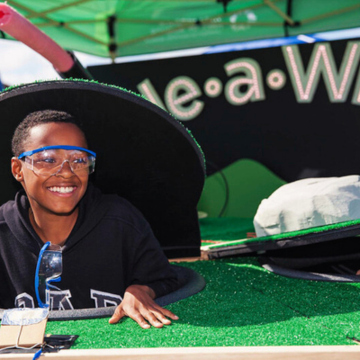 Young Maker exploring Maker Faire Bay Area