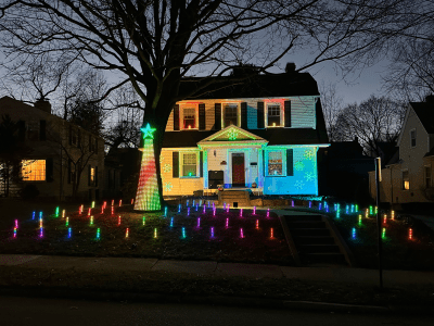 Dewald Holiday Lights - LED Lights Sequenced to Music - Maker Faire Wayne County 2024