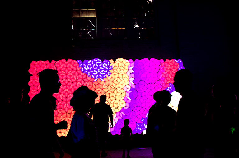 Maker Faire Bay Area 2024 - Penrose Tile Wall. Photo by Juliann Brown